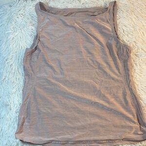 Beige Sleeveless Tank Top